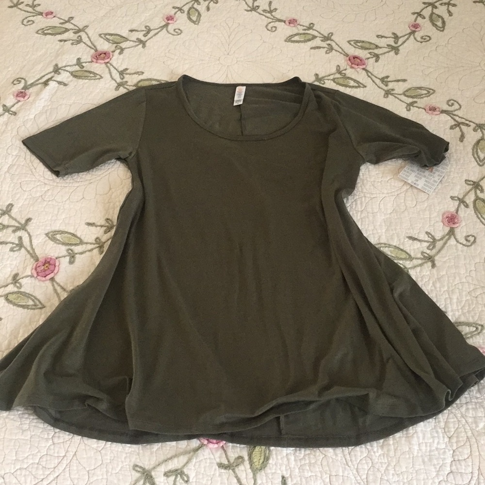 LulaRoe Perfect T XS Olive Green NWT